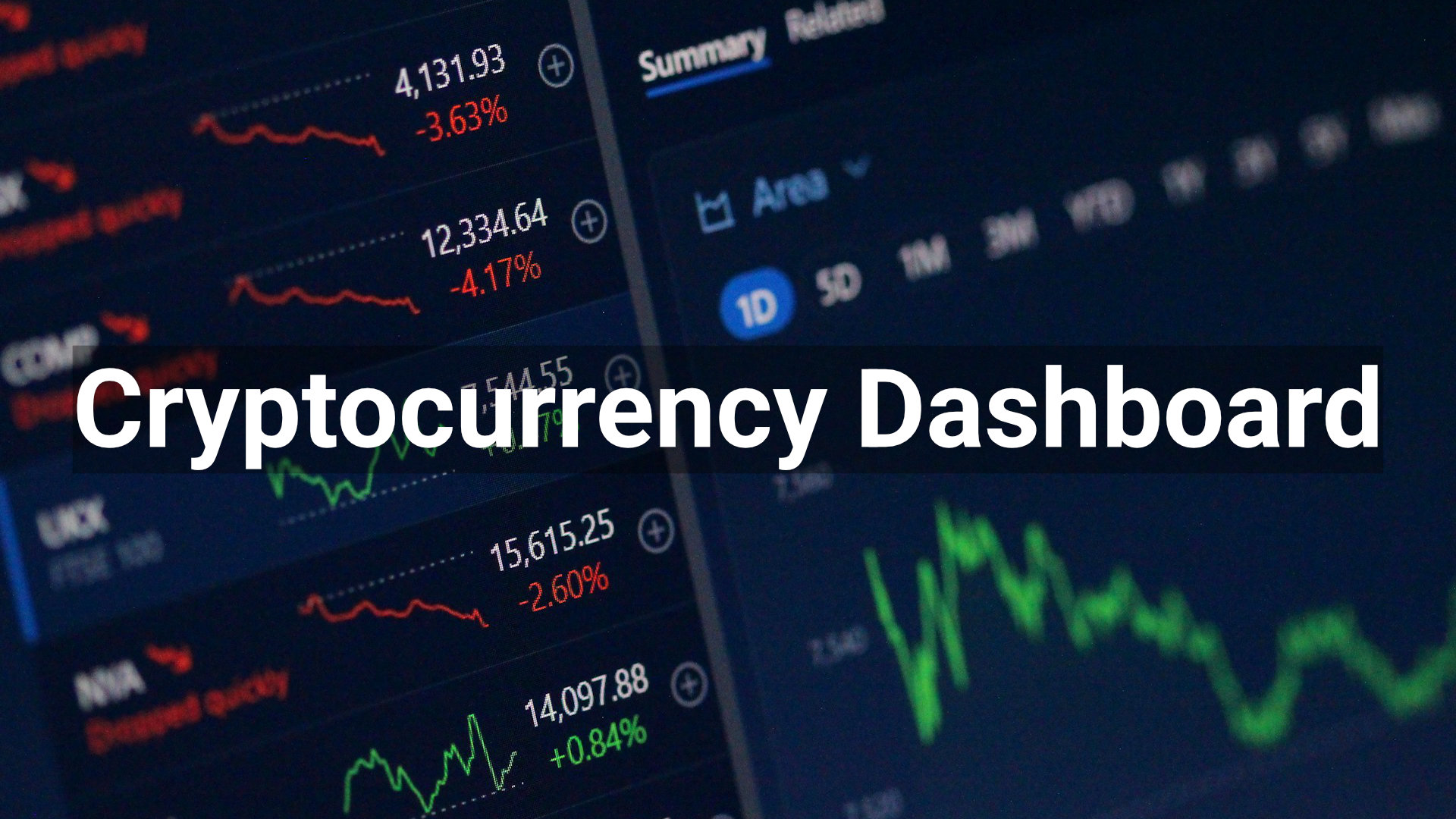 Cryptocurrency Dashboard - Blog Image